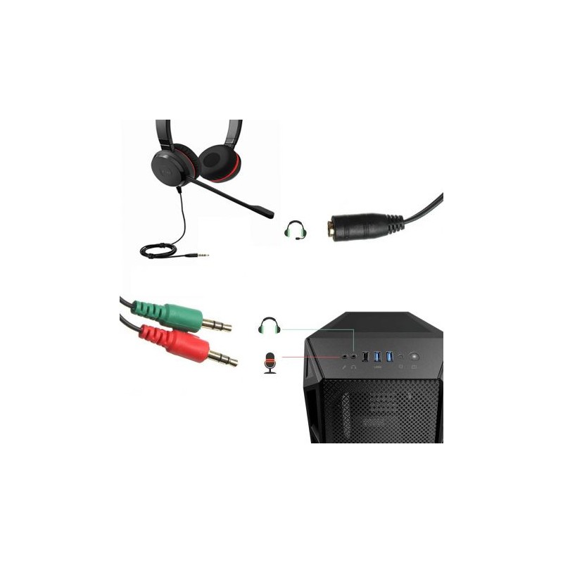 ADAPT AUDIO EWENT 1X3.5MM F PARA 2X3.5MM M 2 ADAPT AUDIO EWENT 1X3.5MM F PARA 2X3.5MM M - Image 2