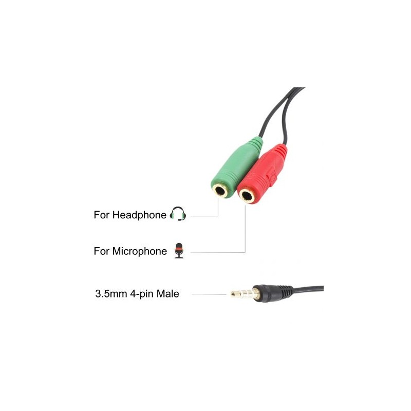 ADAPT AUDIO EWENT 1X3.5MM M PARA 2X3.5MM F 2 ADAPT AUDIO EWENT 1X3.5MM M PARA 2X3.5MM F - Image 2