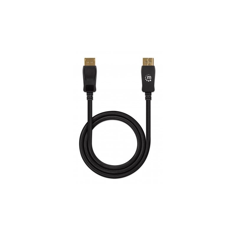 CABO DISPLAYPORT 2MT (M/M) 8K@60Hz PRETO MANHATTAN 2 CABO DISPLAYPORT 2MT (M/M) 8K@60Hz PRETO MANHATTAN - Image 2