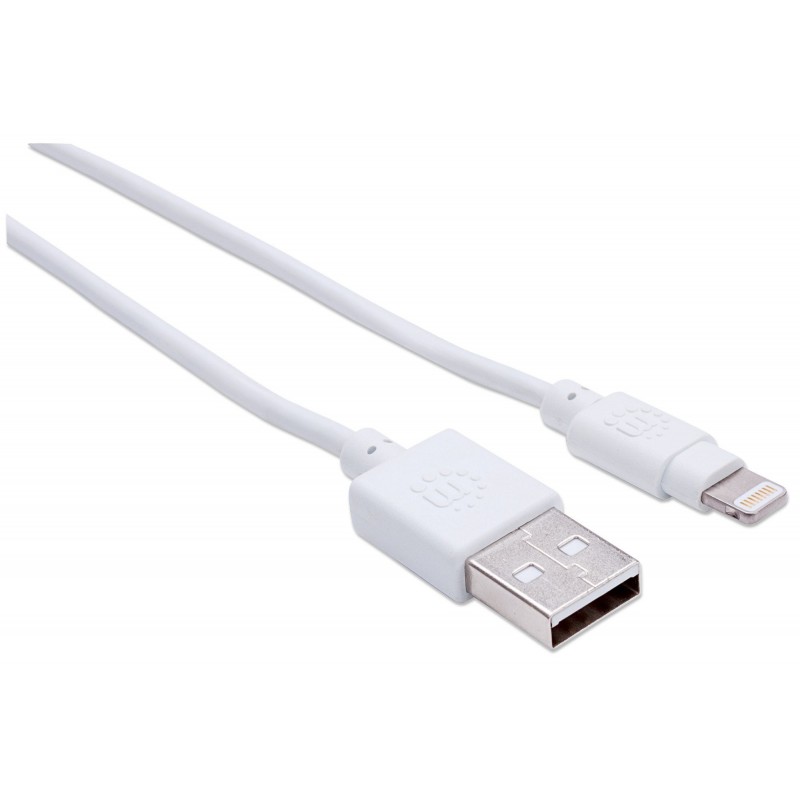 CABO ILYNK USB-A 0.5MT (M) PARA LIGHTNING (M) BRANCO MANHATTAN 2 CABO ILYNK USB-A 0.5MT (M) PARA LIGHTNING (M) BRANCO MANHATTAN - Image 2