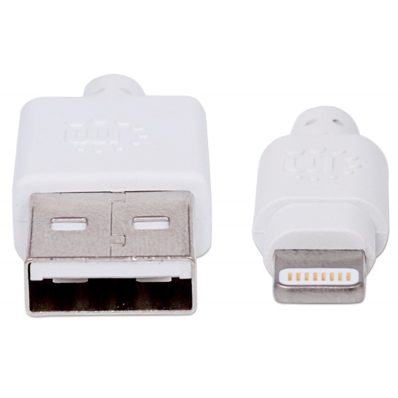 CABO ILYNK USB-A 0.5MT (M) PARA LIGHTNING (M) BRANCO MANHATTAN 3 CABO ILYNK USB-A 0.5MT (M) PARA LIGHTNING (M) BRANCO MANHATTAN - Image 3