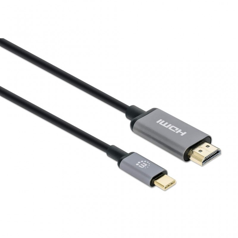 CABO USB-C 2MT (M) PARA HDMI (M) 4K MANHATTAN Gold-Plated 2 CABO USB-C 2MT (M) PARA HDMI (M) 4K MANHATTAN Gold-Plated - Image 2