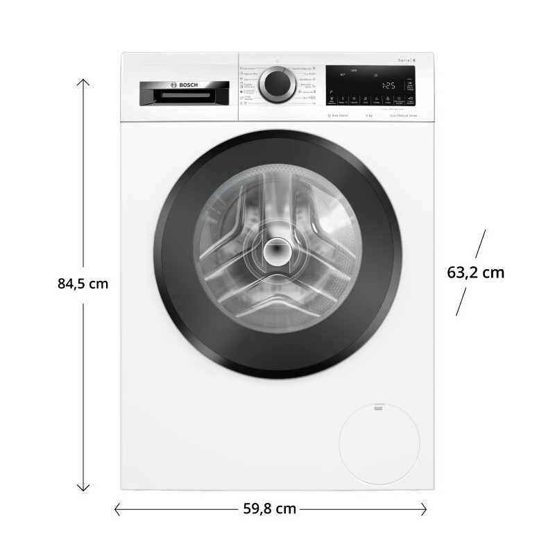 GD MAQ L/ROUPA BOSCH 9KG SERIE 6 BRANCA 2 GD MAQ L/ROUPA BOSCH 9KG SERIE 6 BRANCA - Image 2