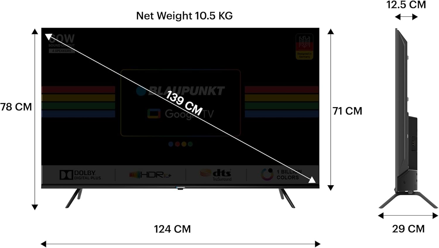 TV 55' LED BLAUPUNKT 4K UHD GOOGLE TV 5 TV 55' LED BLAUPUNKT 4K UHD GOOGLE TV - Image 5