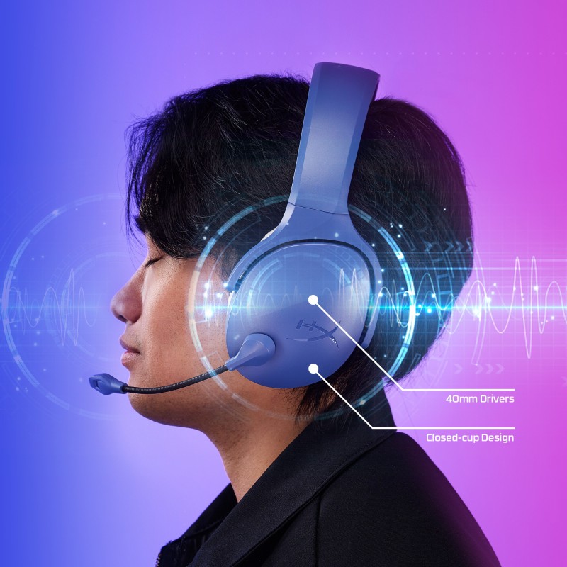 HS HYPERX CLOUD GAMING JET WIRELESS LIGHT BLUE 3 HS HYPERX CLOUD GAMING JET WIRELESS LIGHT BLUE - Image 3