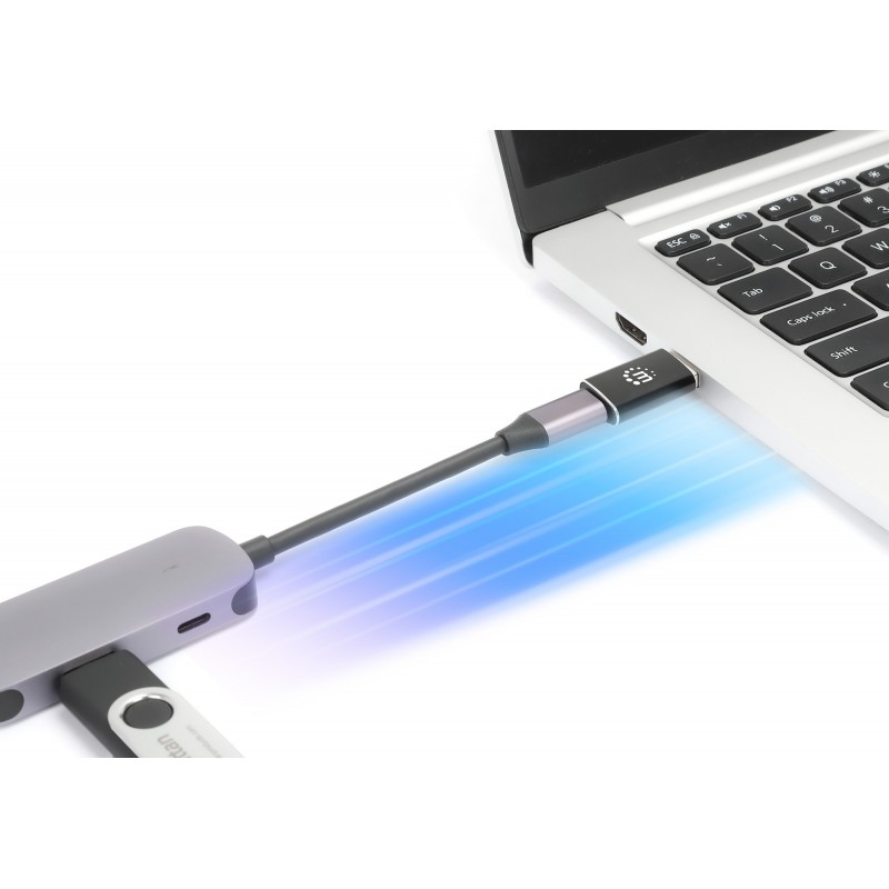 ADAPT USB-A (M) PARA USB-C (F) MANHATTAN 2 ADAPT USB-A (M) PARA USB-C (F) MANHATTAN - Image 2