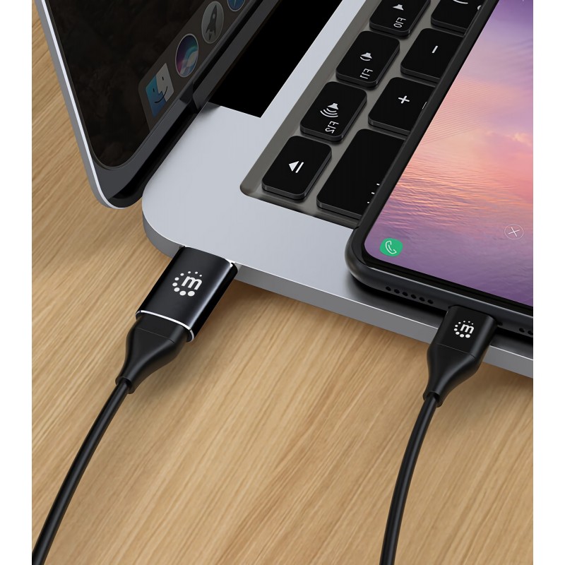 ADAPT USB-A (M) PARA USB-C (F) MANHATTAN 4 ADAPT USB-A (M) PARA USB-C (F) MANHATTAN - Image 4